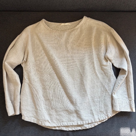 Elizabeth Suzann Parabola Top mid-weight linen - Picture 2 of 7